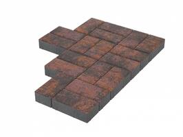  Брусчатка Stellard 200x100x80 мм Браун: внешний вид