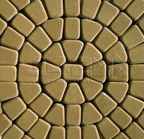  Тротуарная плитка 342 механический завод Классика круговая 60мм Оливковый: внешний вид